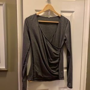 Lululemon long sleeve wrap top.